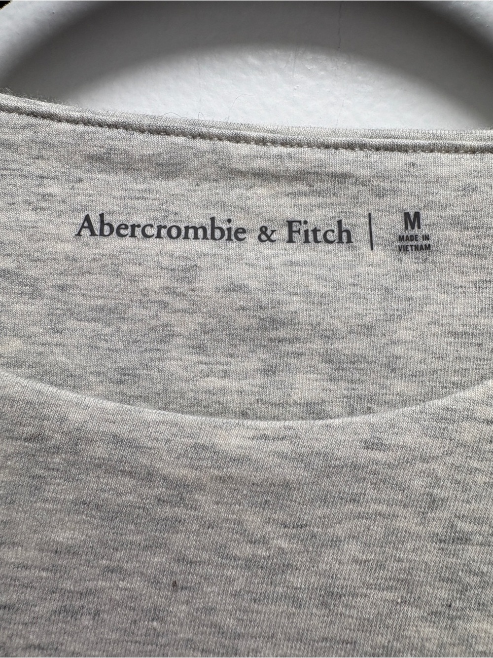 Abercrombie & Fitch Light Heather Gray Crew Neck Bodysuit - Picture 3 of 5